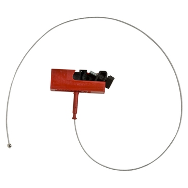 Vergrendelingssysteem met kabel en beugel voor stroomonderbrekers
